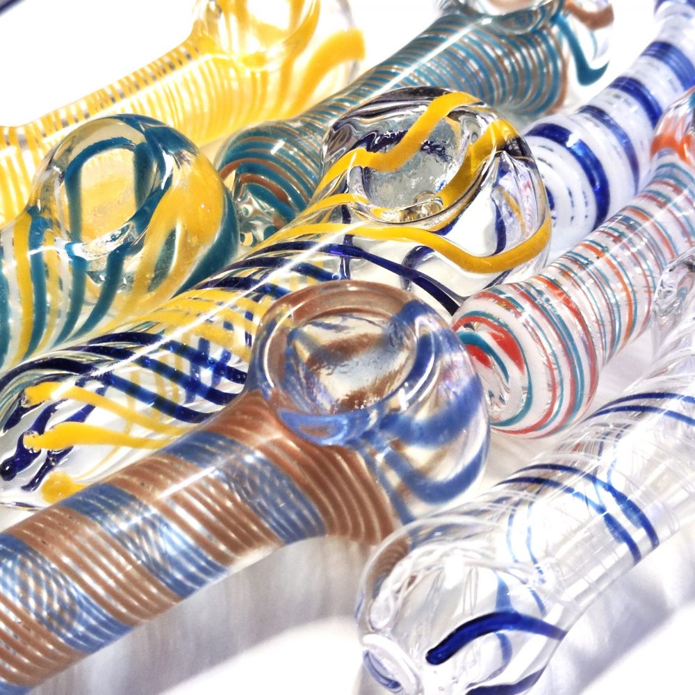 10cm / 4" Glass Spoon Pipe (Assorted) - Image 5