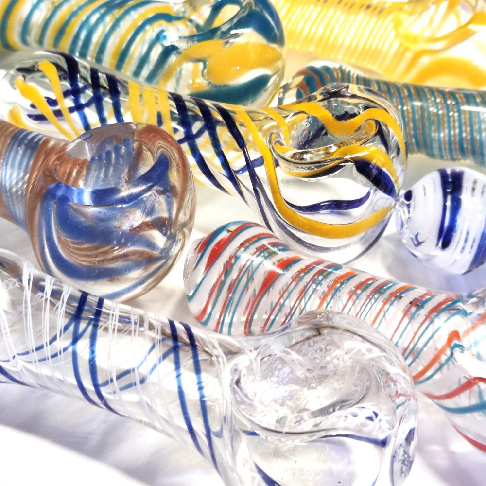 10cm / 4" Glass Spoon Pipe (Assorted) - Image 4