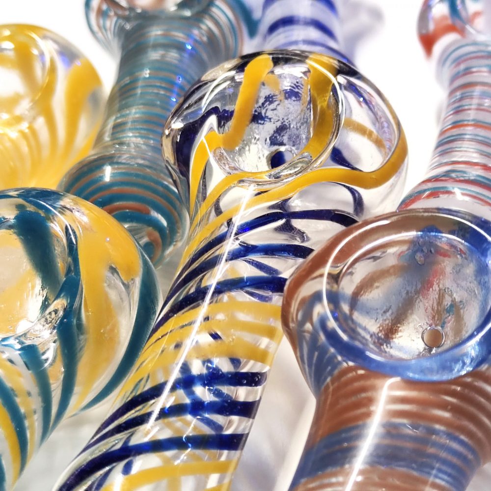 10cm / 4" Glass Spoon Pipe (Assorted) - Image 3