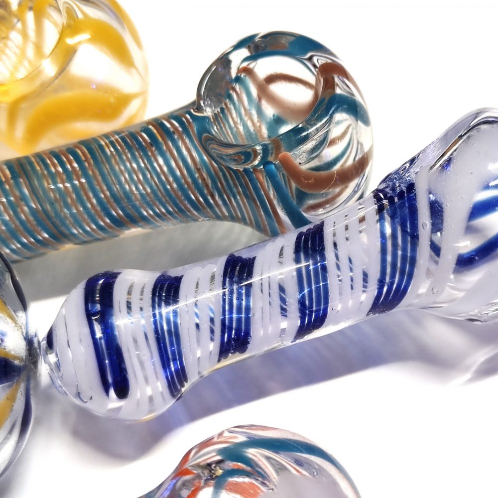 10cm / 4" Glass Spoon Pipe (Assorted) - Image 2