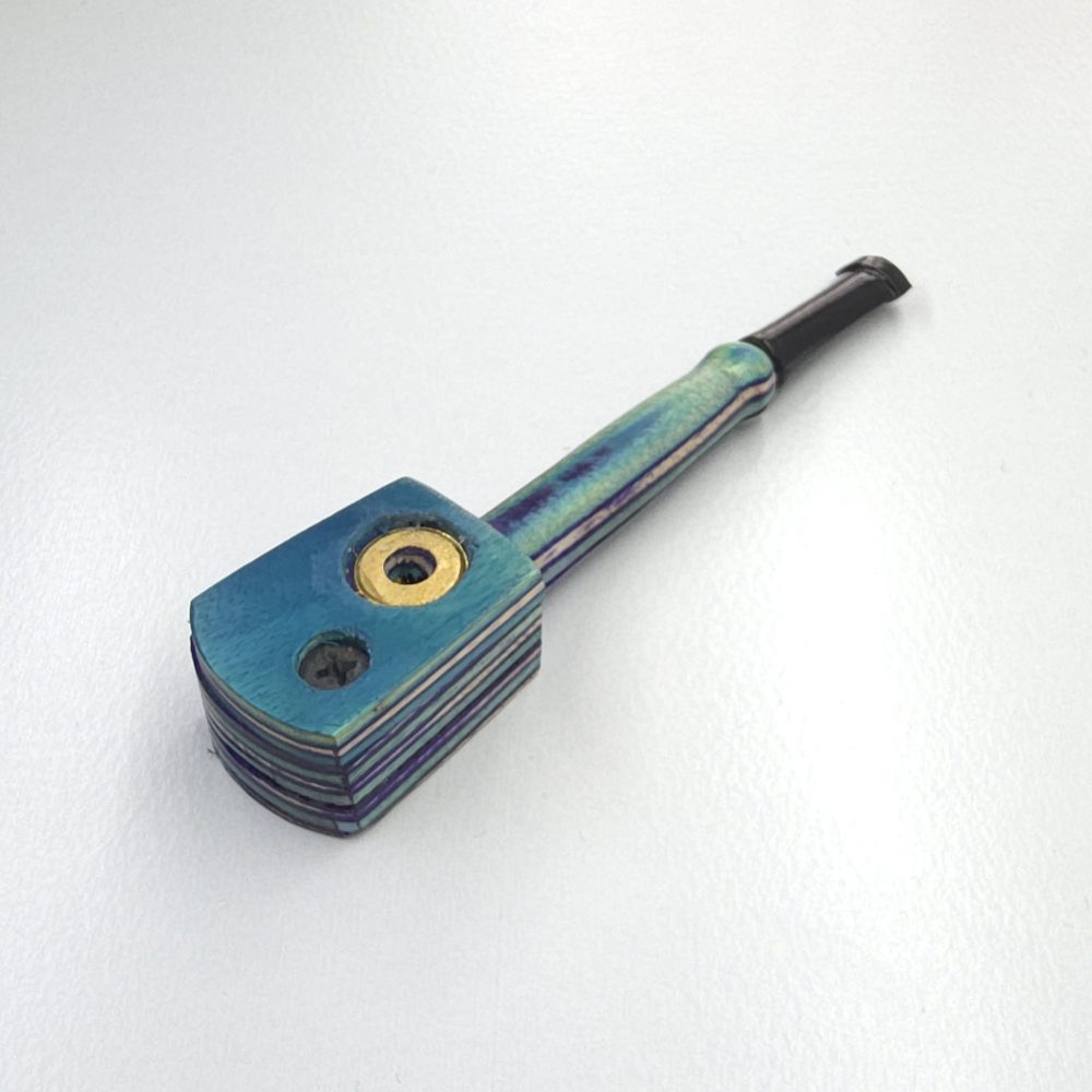 12cm / 4.5" Wooden Traveller Pocket Monkey Twister Smoking Pipe (Assorted) - Image 4