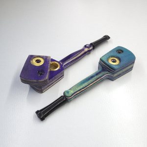 12cm / 4.5" Wooden Traveller Pocket Monkey Twister Smoking Pipe (Assorted)