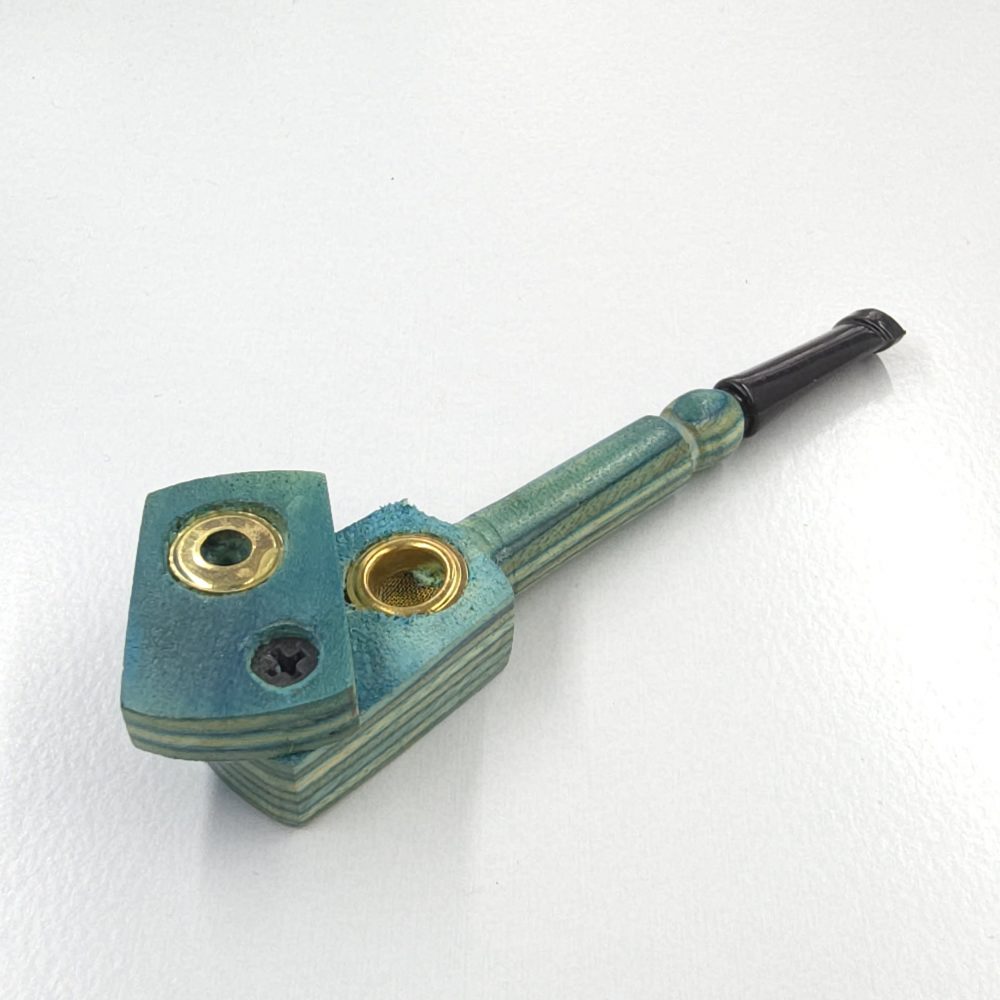 12cm / 4.5" Wooden Traveller Pocket Monkey Twister Smoking Pipe (Assorted) - Image 3