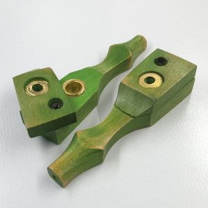 9.5cm / 3.7" Wooden Traveller Pocket Monkey Twister Smoking Pipe (Assorted)