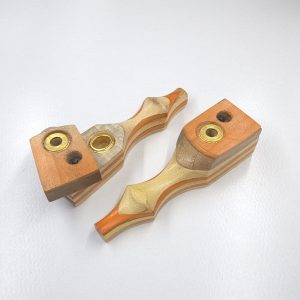 9cm / 3.6" Wooden Traveller Pocket Monkey Twister Smoking Pipe (Assorted)