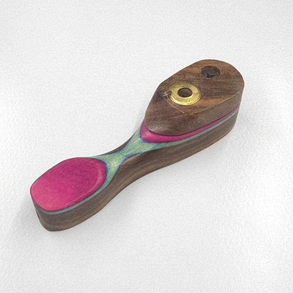 9.5cm / 3.7" Wooden Traveller Pocket Monkey Twister Smoking Pipe (Assorted) - Image 3