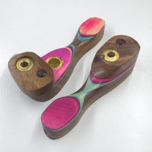9.5cm / 3.7" Wooden Traveller Pocket Monkey Twister Smoking Pipe (Assorted)