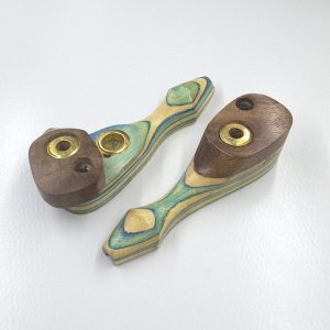 9cm / 3.6" Wooden Traveller Pocket Monkey Twister Smoking Pipe (Assorted)
