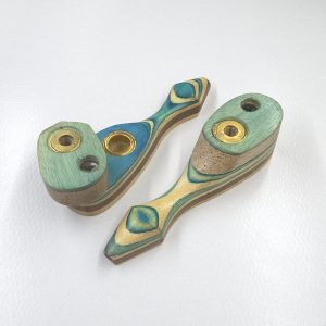 9cm / 3.6" Wooden Traveller Pocket Monkey Twister Smoking Pipe (Assorted)