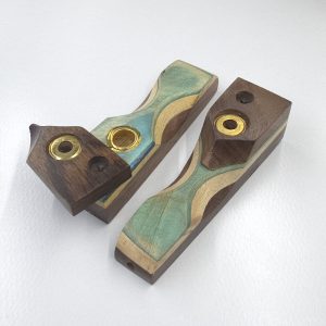 9cm / 3.6" Wooden Traveller Pocket Monkey Twister Smoking Pipe (Assorted)