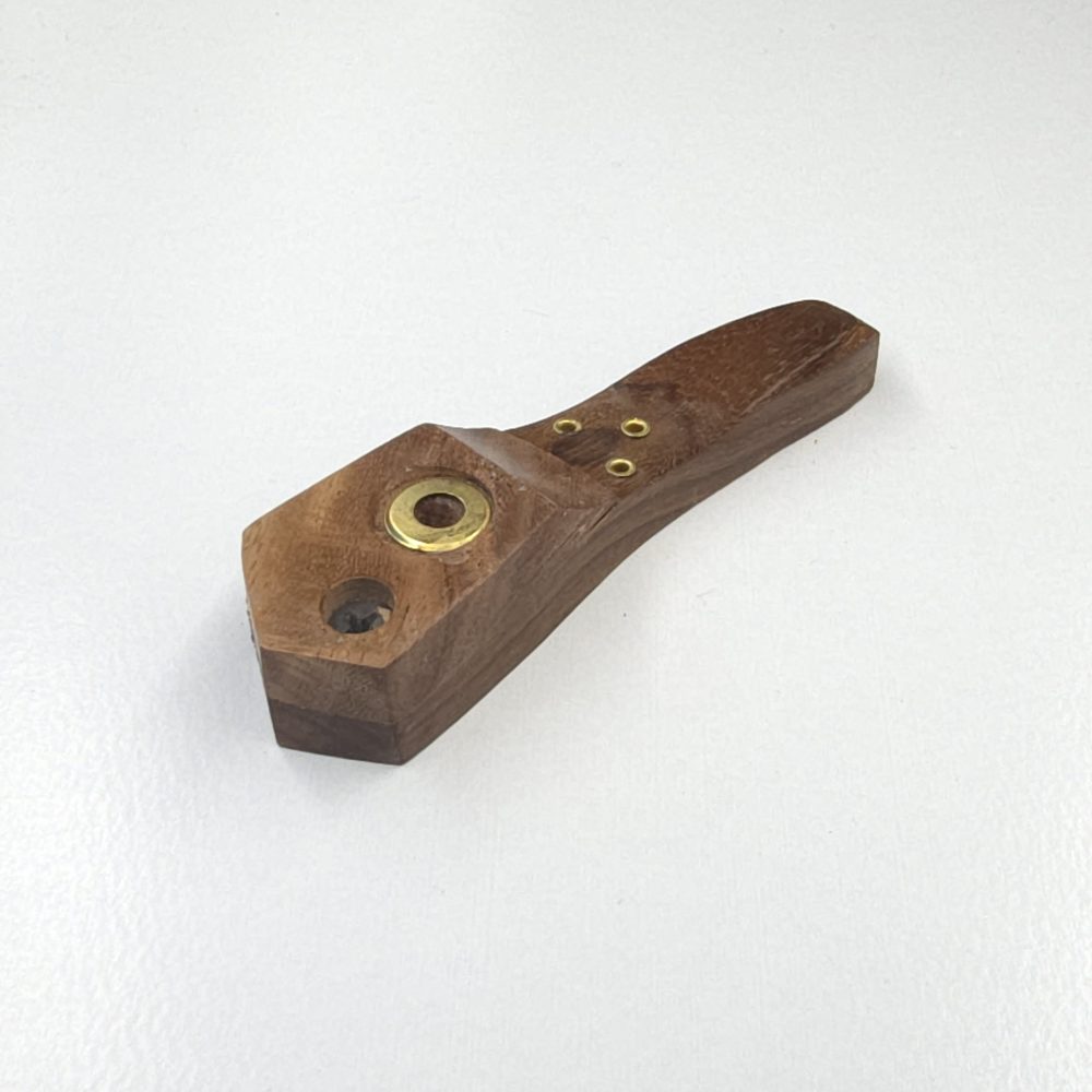 9.5cm / 3.7" Wooden Traveller Pocket Monkey Twister Smoking Pipe (Assorted) - Image 3