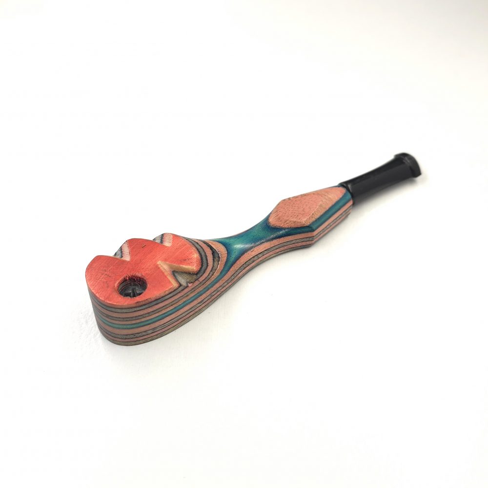 12cm / 4.5" Wooden Traveller Pocket Monkey Twister Smoking Pipe (Assorted) - Image 3