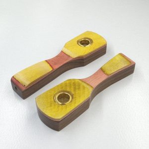 9cm / 3.6" Wooden Traveller Pocket Monkey Twister Smoking Pipe (Assorted)