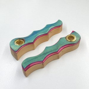 10cm / 3.7" Wooden Traveller Pocket Monkey Twister Smoking Pipe (Assorted)