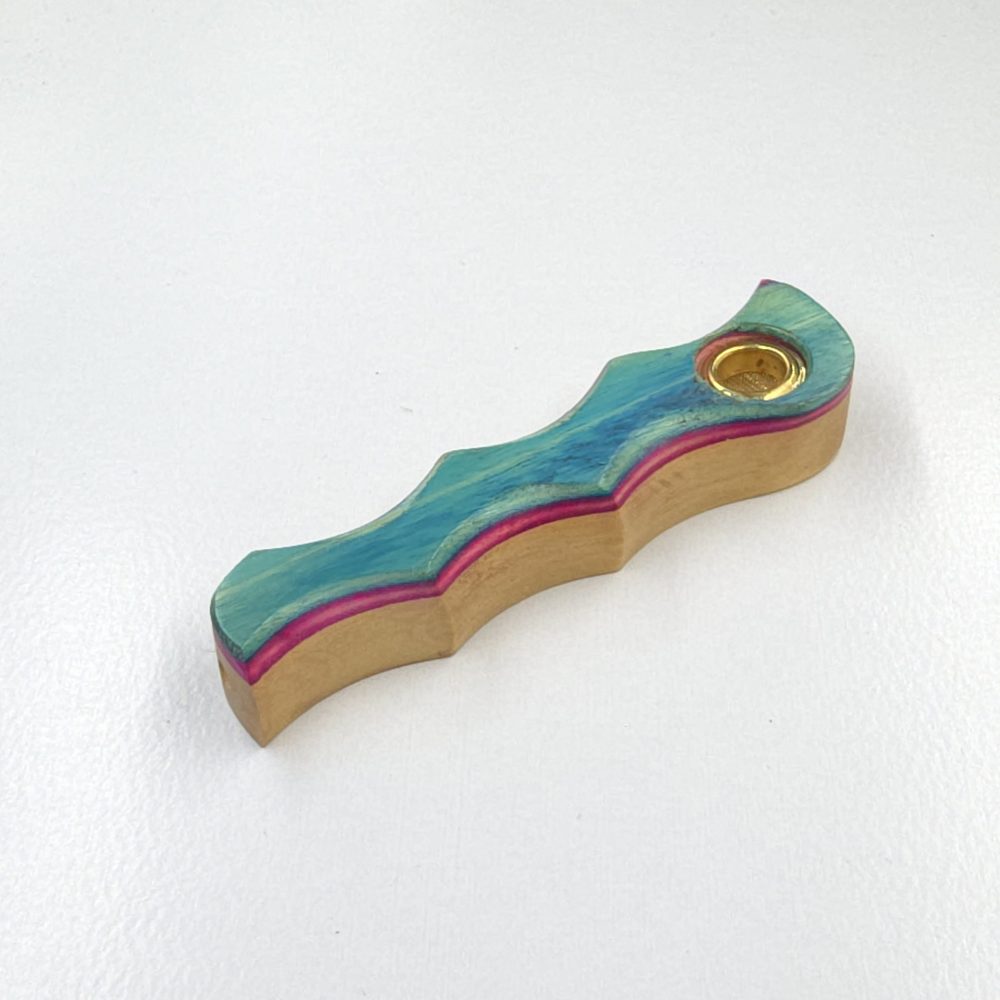 10cm / 3.7" Wooden Traveller Pocket Monkey Twister Smoking Pipe (Assorted) - Image 4