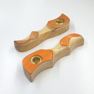 10cm / 3.7" Wooden Traveller Pocket Monkey Twister Smoking Pipe (Assorted)