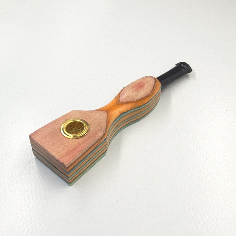 11cm / 4.3" Wooden Traveller Pocket Monkey Twister Smoking Pipe (Assorted) - Image 4