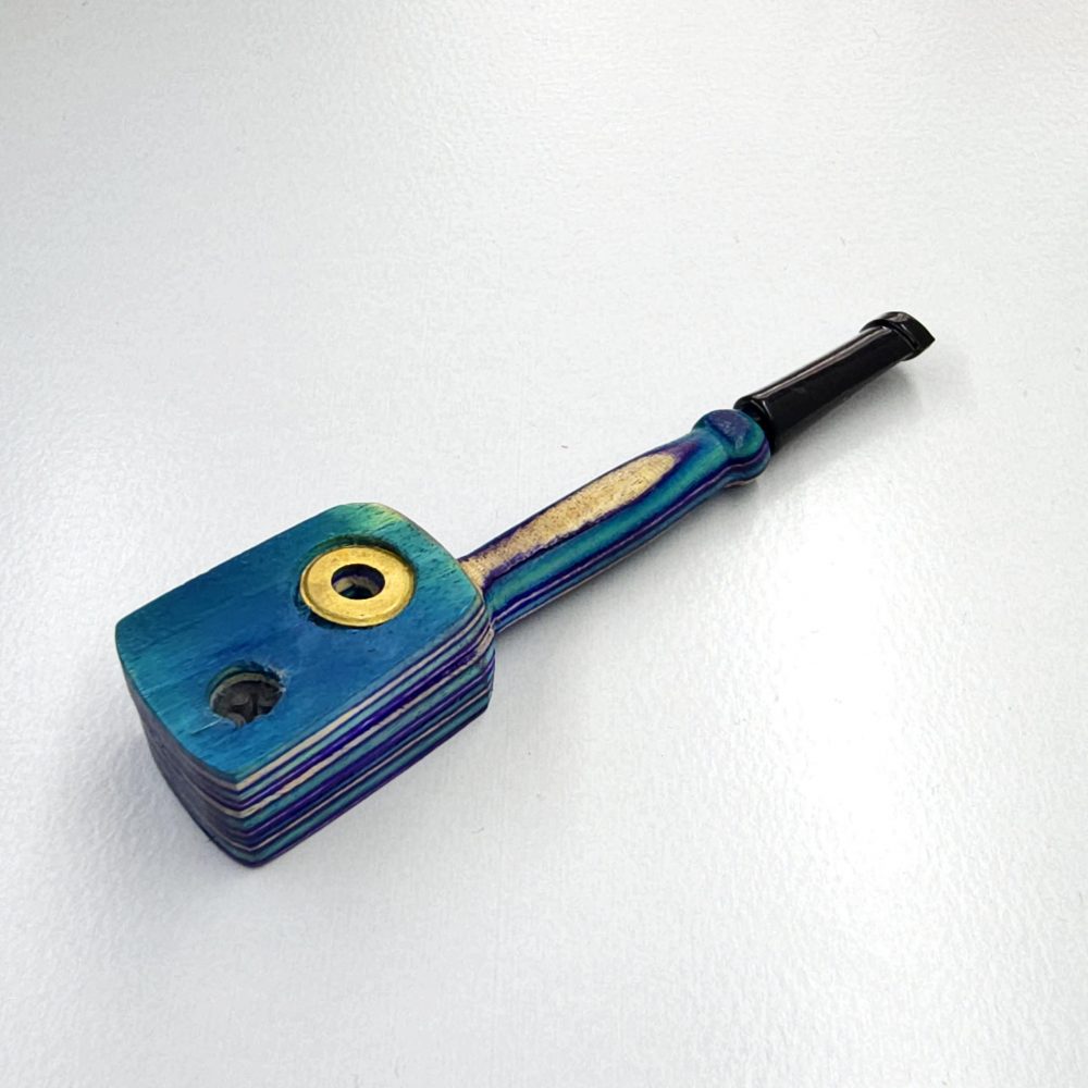 12cm / 4.5" Wooden Traveller Pocket Monkey Twister Smoking Pipe (Assorted) - Image 7