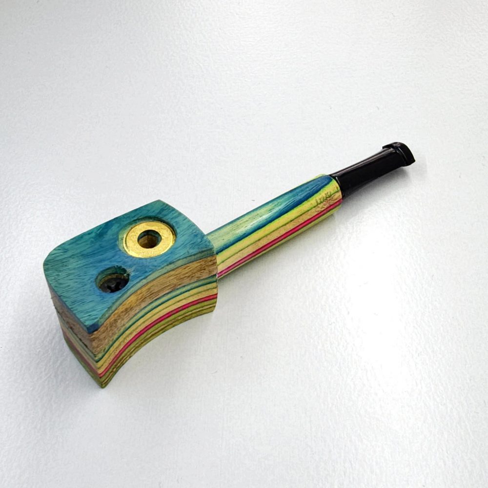12cm / 4.5" Wooden Traveller Pocket Monkey Twister Smoking Pipe (Assorted) - Image 4