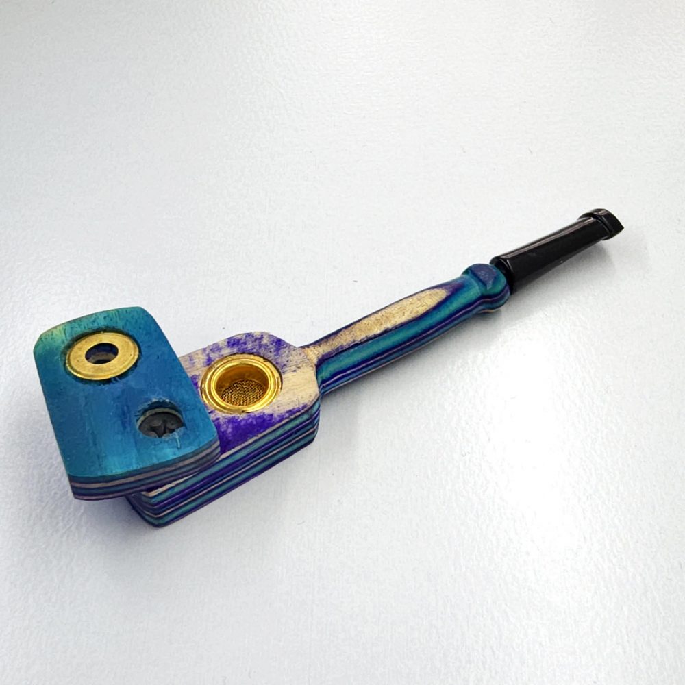 12cm / 4.5" Wooden Traveller Pocket Monkey Twister Smoking Pipe (Assorted) - Image 6